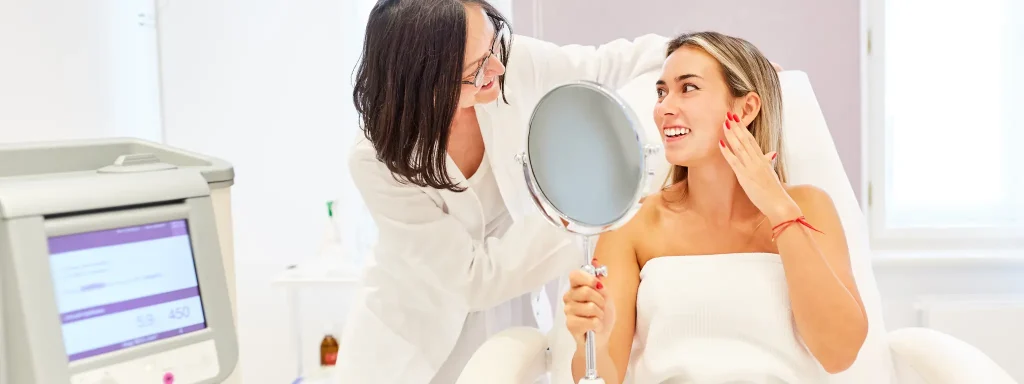 A doctor performs MedSpa treatments, showcasing a blend of medical and beauty expertise.